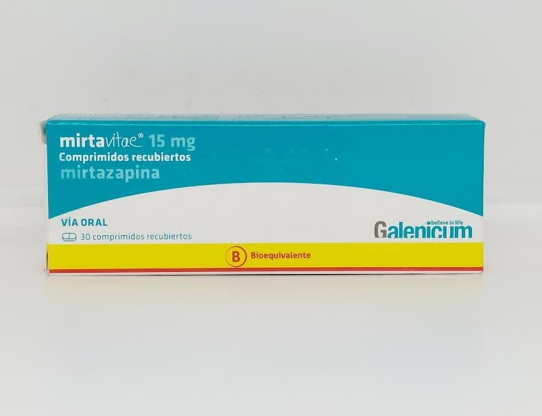 Mirtavitae 15 mg x 30 comprimidos "Ley Cenabast" Farmex-MiaHealth-Persistente